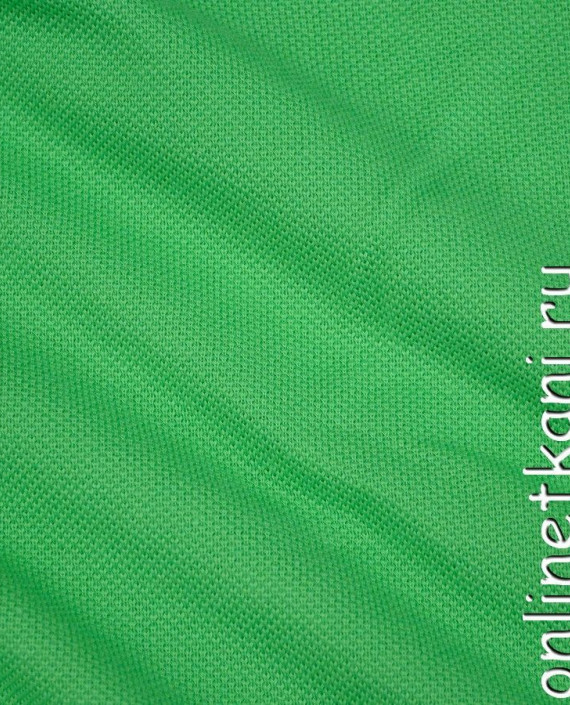 Ткань Трикотаж Пике 0977 цвет зеленый картинка 2