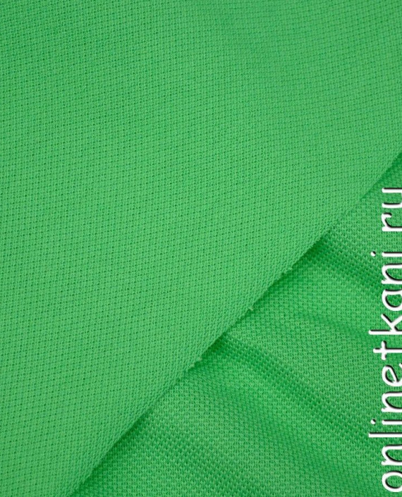 Ткань Трикотаж Пике 0977 цвет зеленый картинка 1