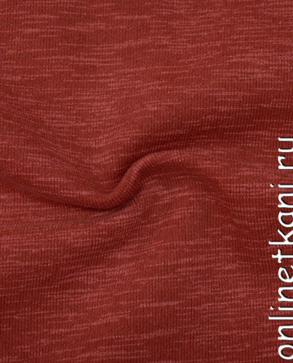 Ткань Трикотаж 1055 цвет бордовый меланж картинка