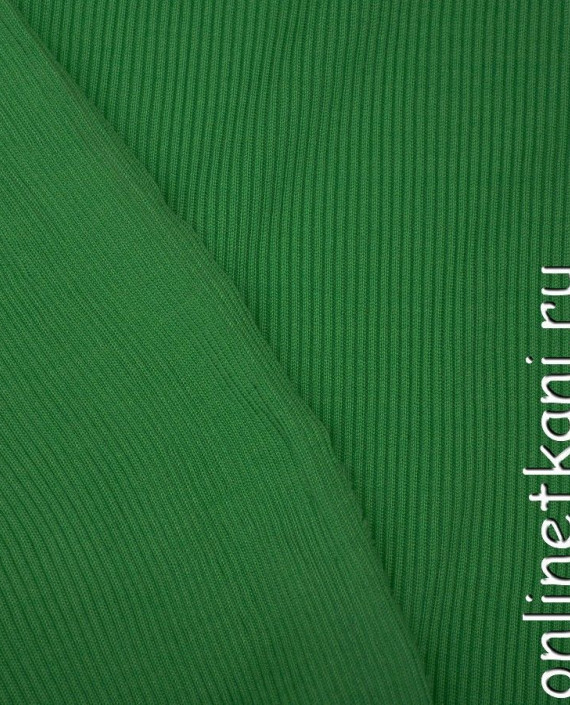 Ткань Трикотаж 1097 цвет зеленый в полоску картинка 1