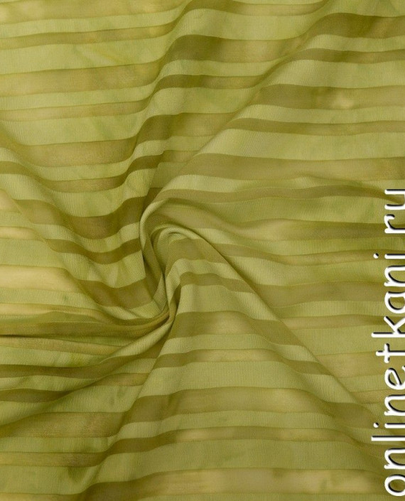 Ткань Трикотаж 1102 цвет зеленый в полоску картинка