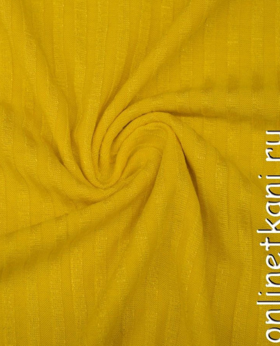 Ткань Трикотаж 1107 цвет желтый в полоску картинка