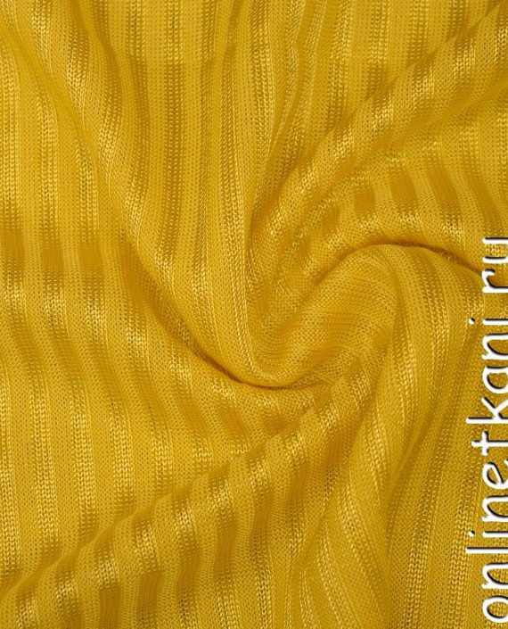 Ткань Трикотаж 1108 цвет желтый в полоску картинка