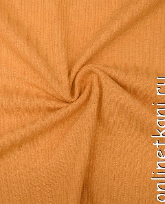 Ткань Трикотаж 1119 цвет оранжевый в полоску картинка