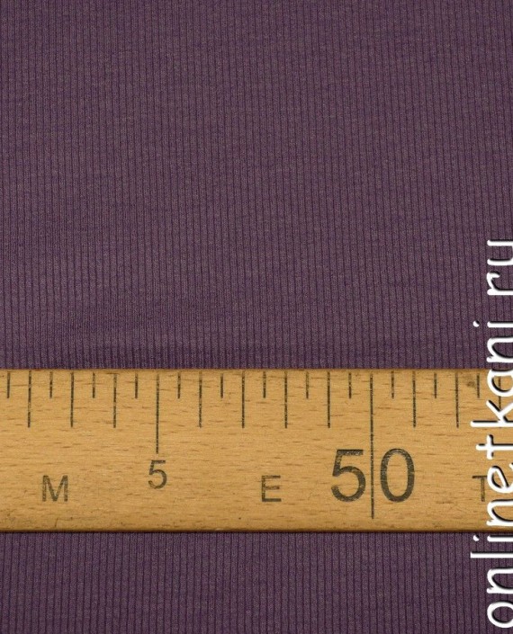 Ткань Трикотаж 1121 цвет фиолетовый в полоску картинка 2