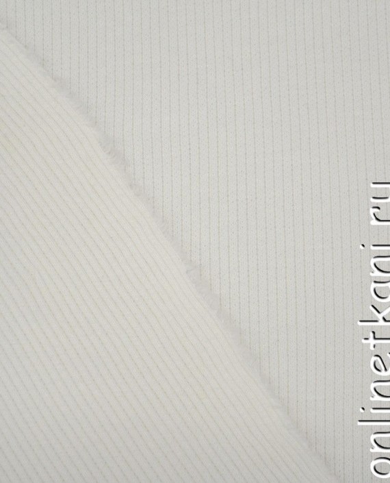 Ткань Трикотаж 1122 цвет белый в полоску картинка 2