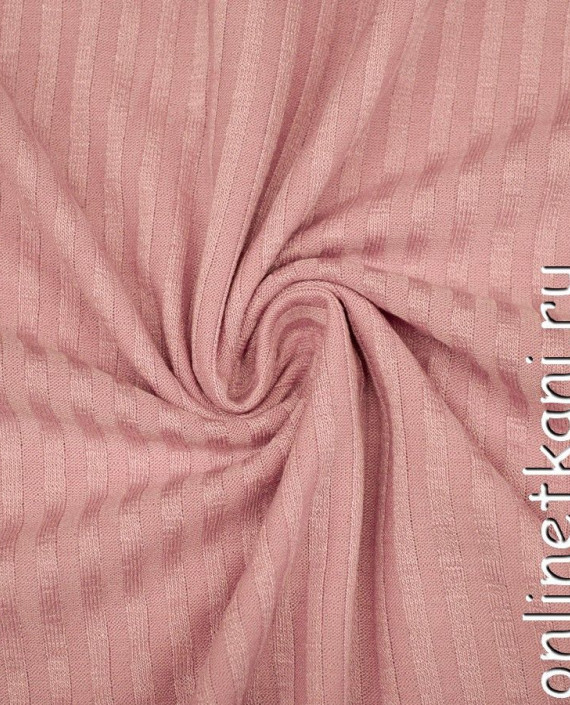 Ткань Трикотаж 1127 цвет розовый в полоску картинка