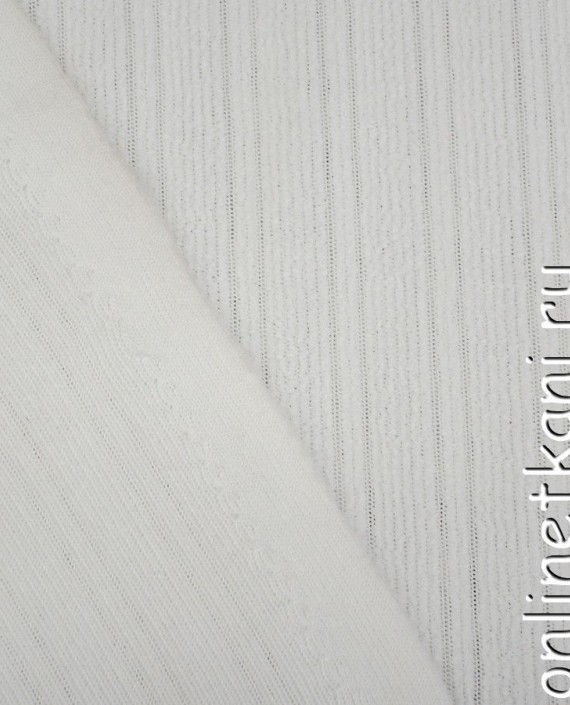 Ткань Трикотаж 1130 цвет белый в полоску картинка 2