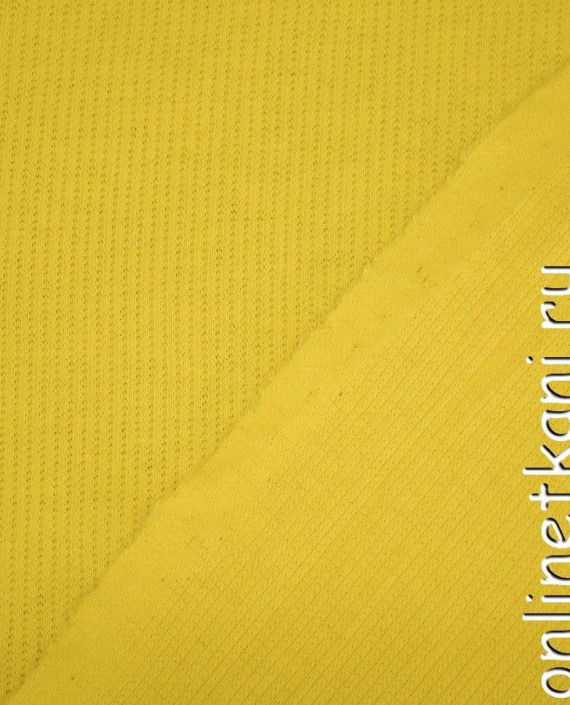 Ткань Трикотаж 1142 цвет желтый в полоску картинка 1