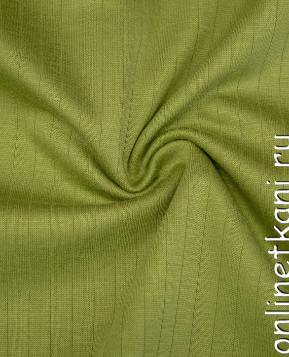 Ткань Трикотаж 1148 цвет зеленый в полоску картинка