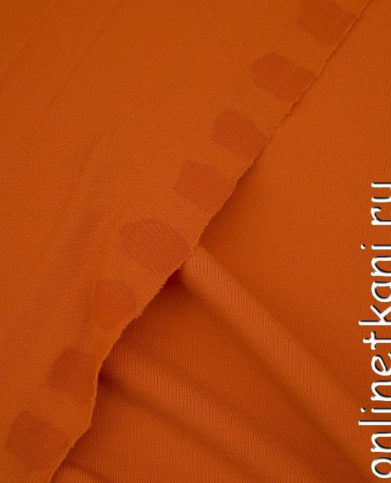 Ткань Трикотаж 1254 цвет оранжевый картинка 2