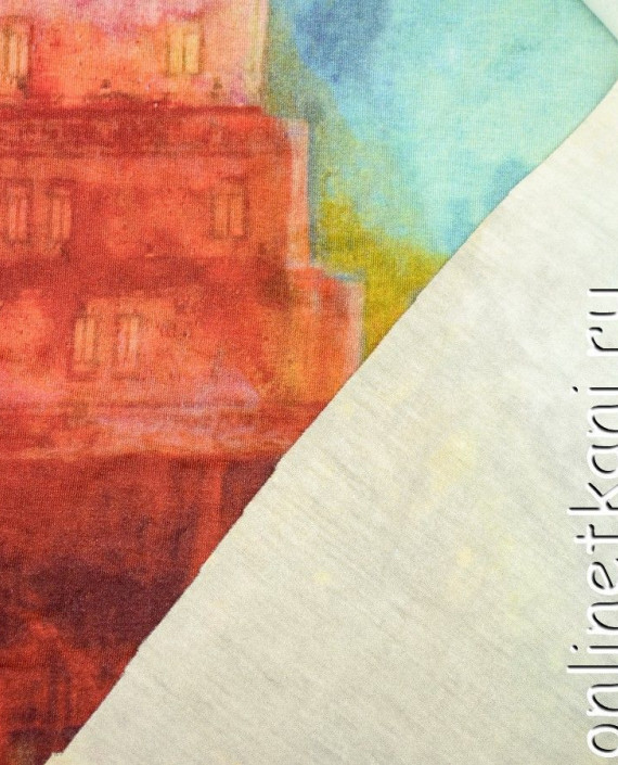 Ткань Трикотаж Купон 1347 цвет разноцветный абстрактный картинка 1