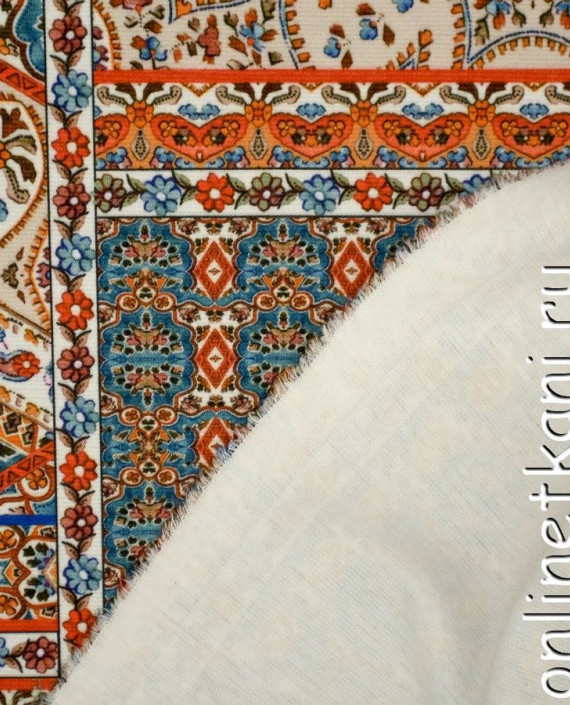 Ткань Трикотаж 1343 цвет разноцветный цветочный картинка 2