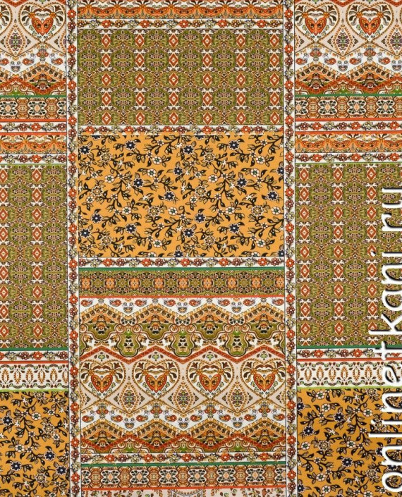 Ткань Трикотаж 1341 цвет коричневый абстрактный картинка