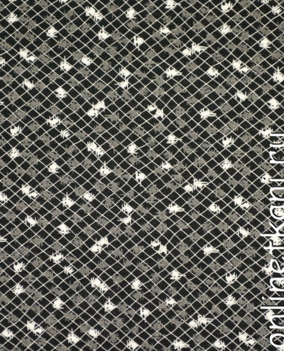 Ткань Трикотаж 1313 цвет серый в клетку картинка