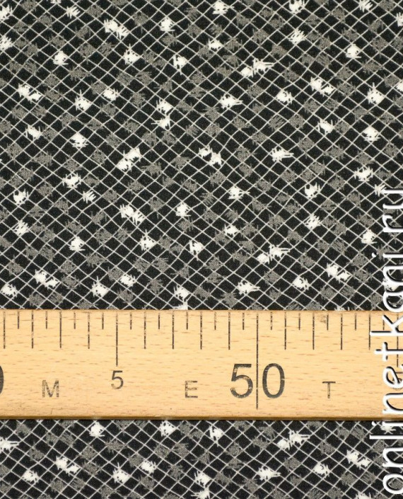Ткань Трикотаж 1313 цвет серый в клетку картинка 2