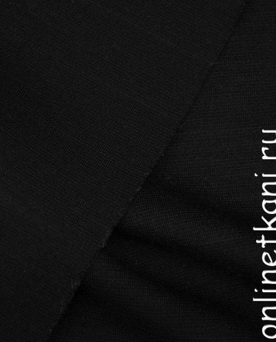 Ткань Трикотаж 1378 цвет черный картинка 2