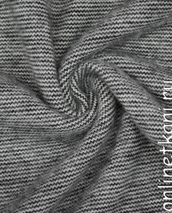 Ткань Трикотаж 1386 цвет серый в полоску картинка