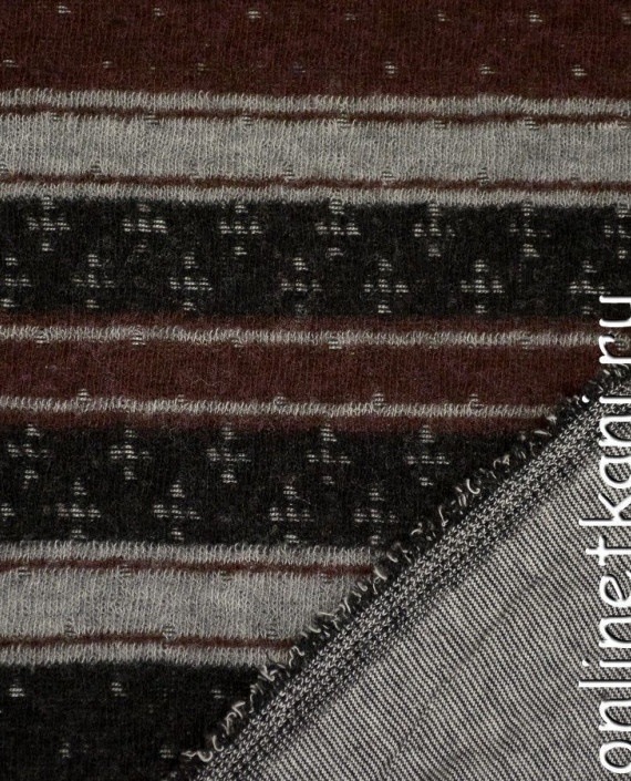 Ткань Трикотаж Купон 1394 цвет черный в горошек картинка 2