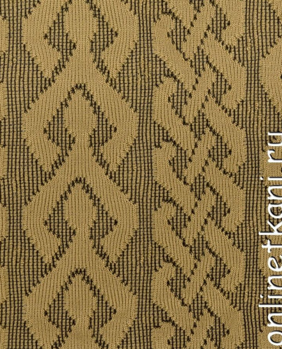 Ткань Трикотаж 1402 цвет коричневый абстрактный картинка