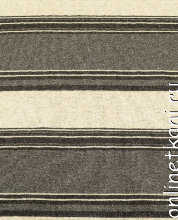 Ткань Трикотаж 1404 цвет серый в полоску картинка