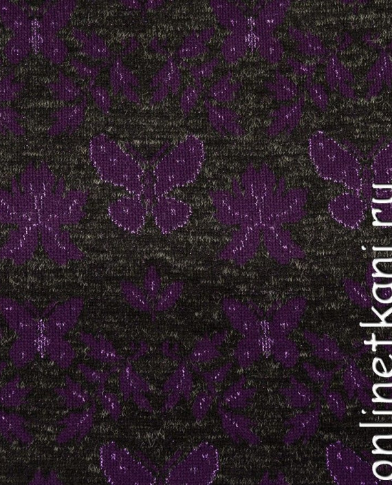 Ткань Трикотаж 1409 цвет фиолетовый абстрактный картинка
