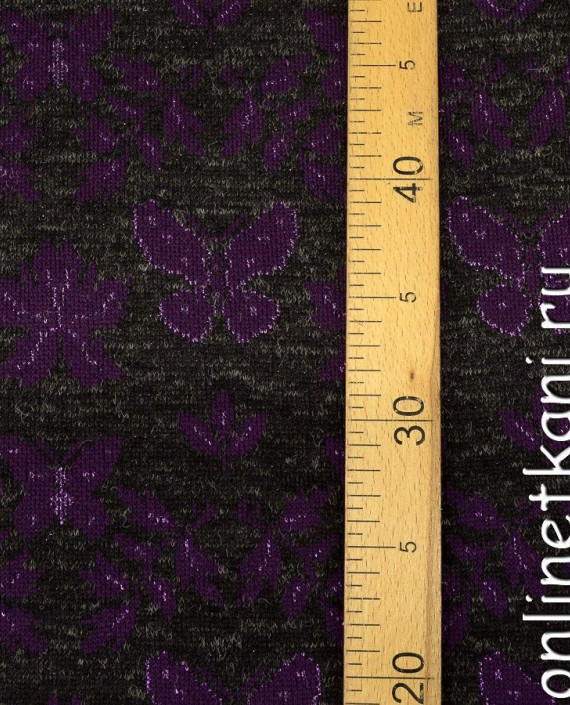 Ткань Трикотаж 1409 цвет фиолетовый абстрактный картинка 1