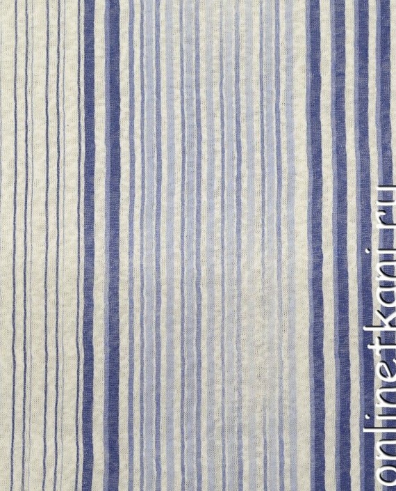 Ткань Трикотаж 1416 цвет голубой в полоску картинка