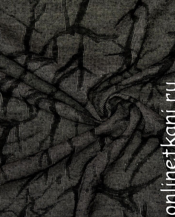 Ткань Трикотаж 1418 цвет серый абстрактный картинка
