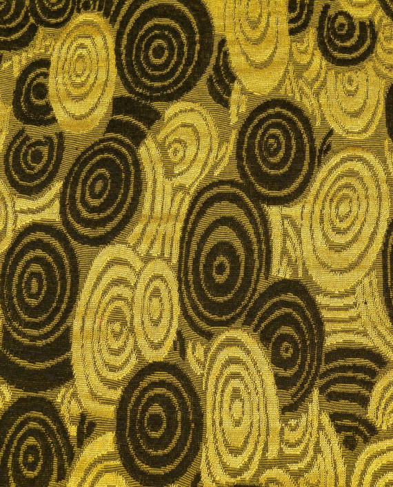 Ткань Трикотаж 1491 цвет желтый геометрический картинка