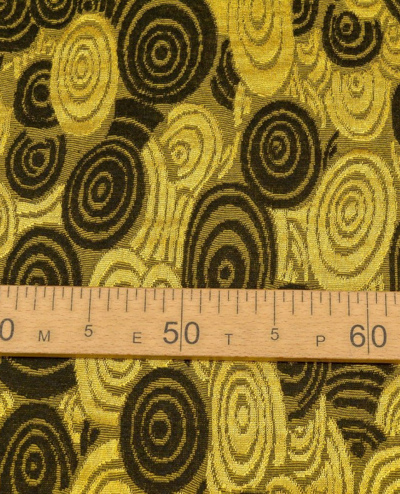 Ткань Трикотаж 1491 цвет желтый геометрический картинка 2