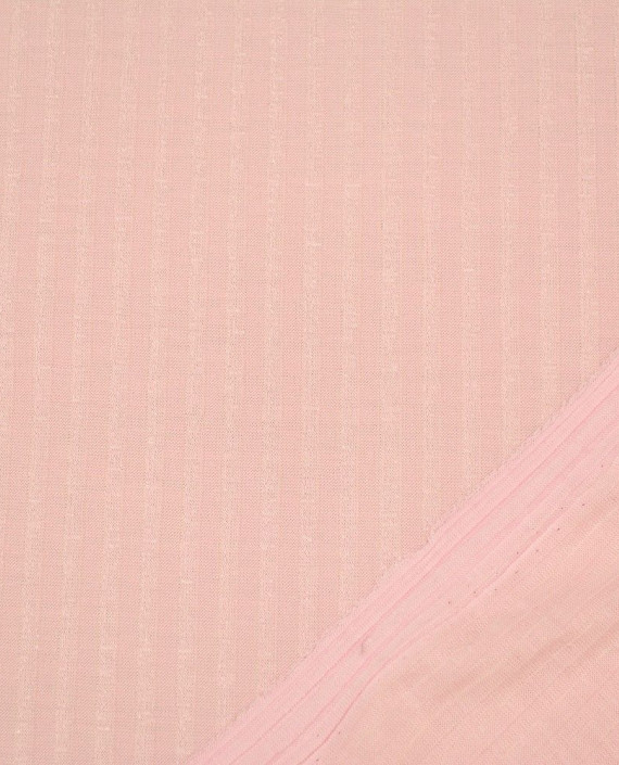 Ткань Трикотаж 1493 цвет розовый в полоску картинка 1