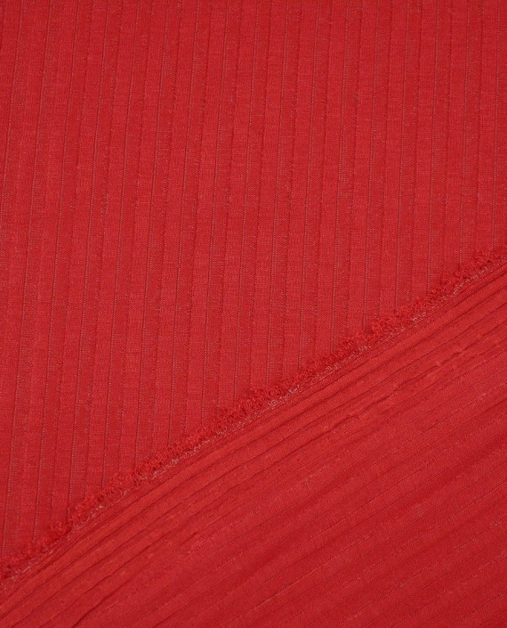 Ткань Трикотаж 1498 цвет красный в полоску картинка 2