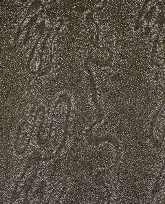 Ткань Трикотаж 1510 цвет коричневый абстрактный картинка