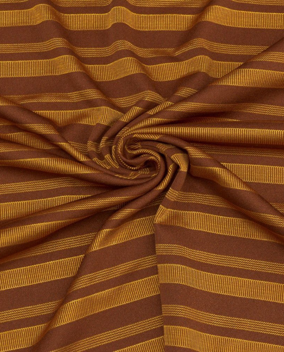 Ткань Трикотаж 1515 цвет оранжевый в полоску картинка