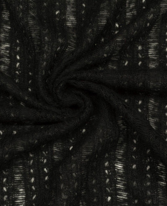 Ткань Трикотаж Вязаный 1572 цвет черный картинка