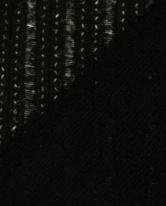 Ткань Трикотаж Вязаный 1572 цвет черный картинка 2