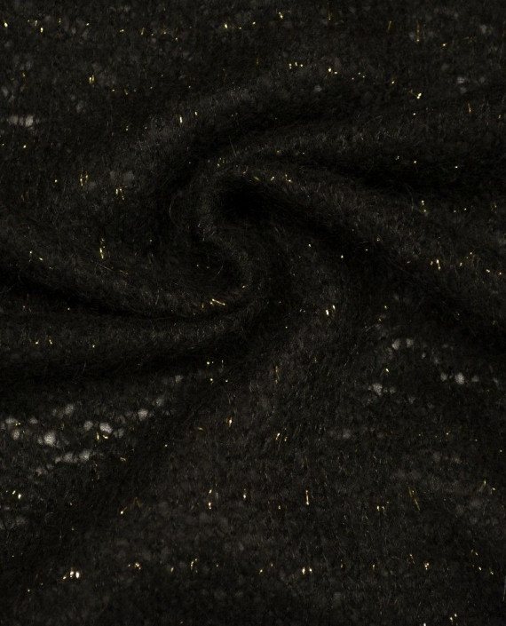 Ткань Трикотаж Вязаный 1573 цвет черный картинка