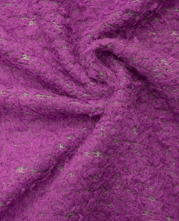 Последний отрез-3м Ткань Трикотаж Вязаный 11581 цвет фиолетовый картинка