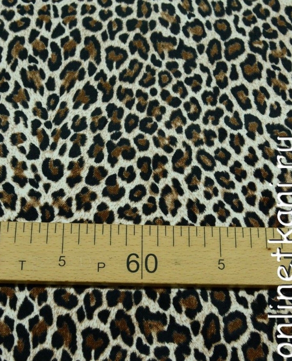 Ткань Велюр 003 цвет разноцветный леопардовый картинка 2