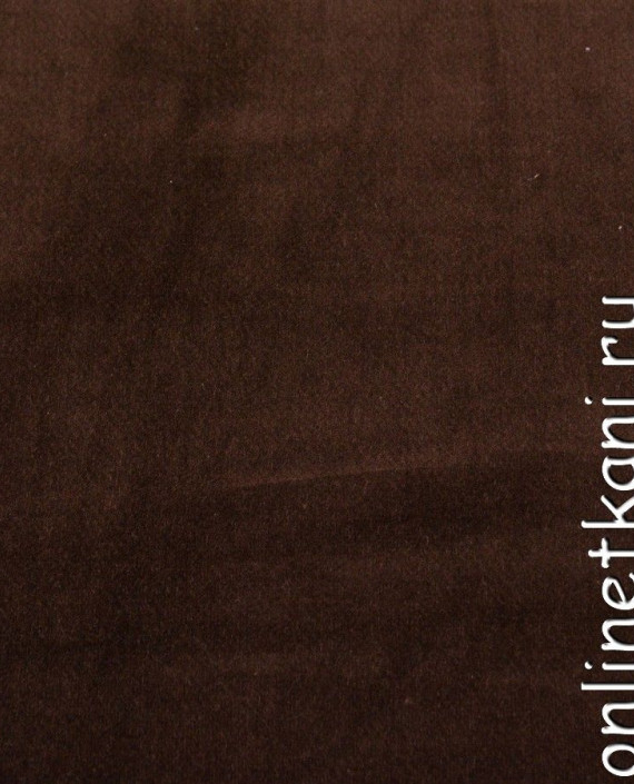 Ткань Велюр 012 цвет коричневый картинка