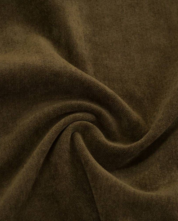 Ткань Велюр Полиэстер 080 цвет коричневый картинка