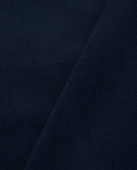 Ткань Велюр Хлопковый 085 цвет синий картинка 1