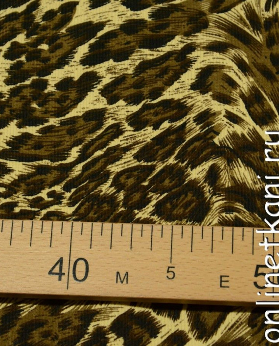 Ткань Вельвет 026 цвет разноцветный леопардовый картинка 1