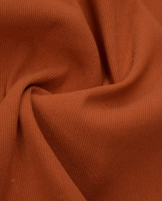 Ткань Вельвет 114 цвет оранжевый картинка
