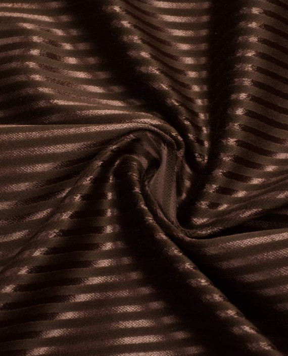 Ткань Вельвет 123 цвет коричневый в полоску картинка