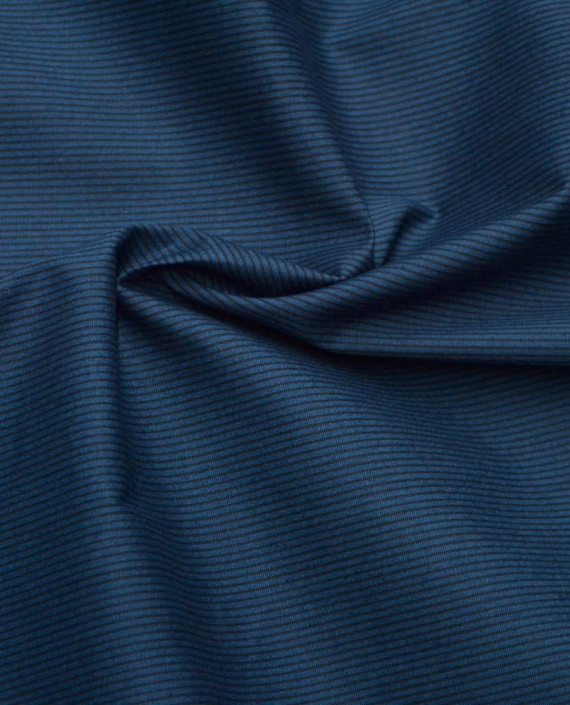 Ткань Хлопок "Строгий синий" 162 цвет синий картинка