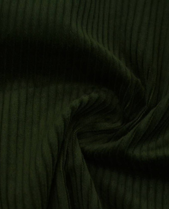 Ткань Вельвет Хлопковый 167 цвет зеленый картинка