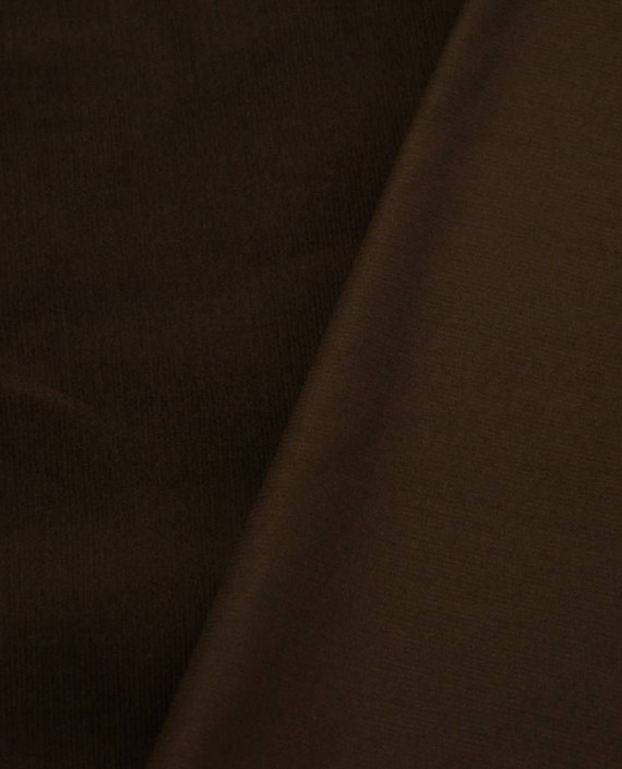 Ткань Вельвет Хлопковый 185 цвет коричневый картинка 2