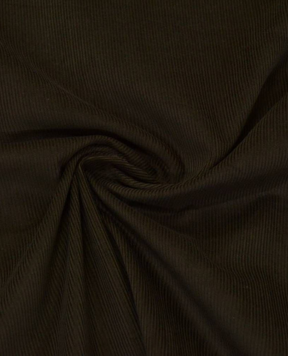 Ткань Вельвет Хлопковый 187 цвет коричневый картинка